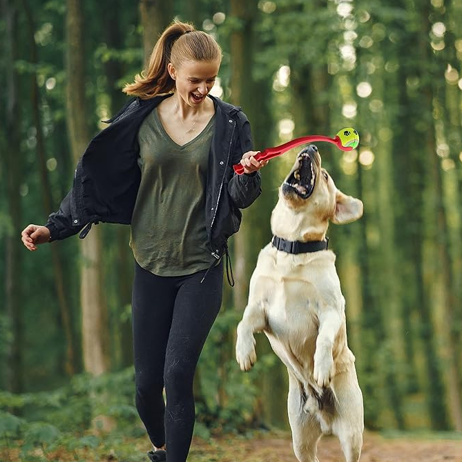 Dog Ball Thrower - Long Throw Fun For Active Four - Legged Friends