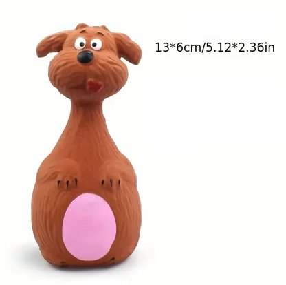 Dog Toy Animal Figure - Funny Squeaky Animal For Interactive Fun