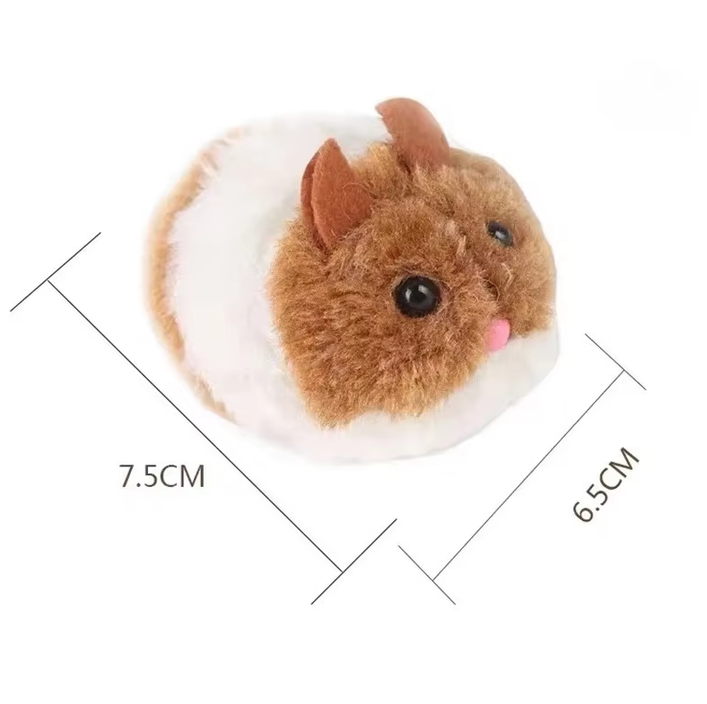 Interactive Cat Toy - Electric Plush Hamster