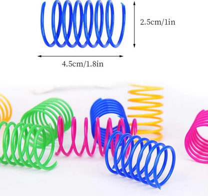 Colourful Spiral Feathers - Interactive Cat Fun