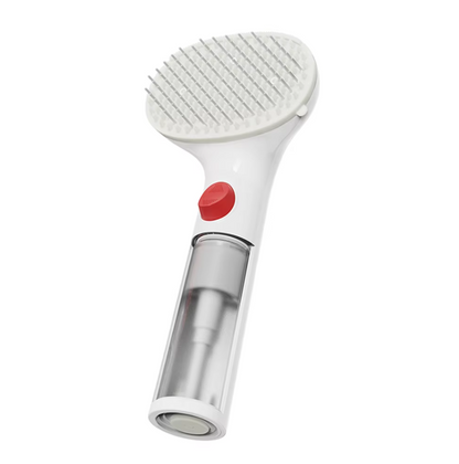 Dry Foam Brush for Pets with Integrated Cleaning Dispenser