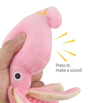 Plush Squid - Interactive Chew Toy For Dogs