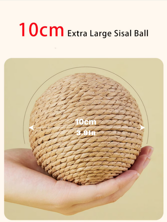 Natural Sisal Ball - Scratch And Play Ball For Cats