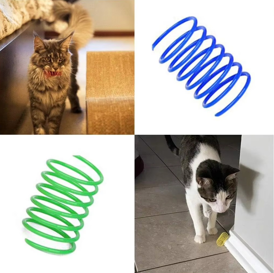 Colourful Spiral Feathers - Interactive Cat Fun