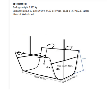 Car Seat Cover For Pets - Non-slip And Waterproof For Dogs And Cats