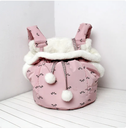 Cozy Cat Bed Bag - Warm And Comfortable With Fleece Lining