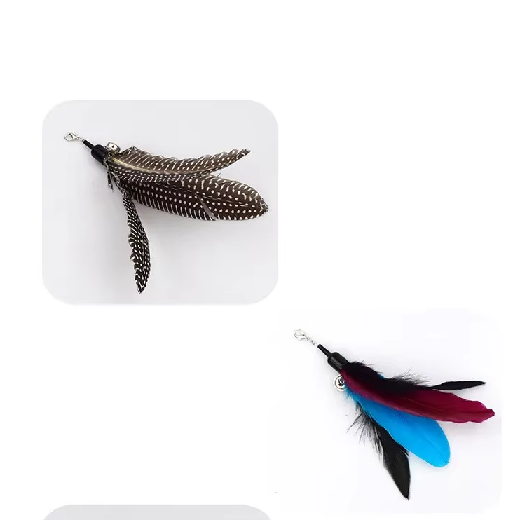 Telescopic Cat Fishing Rod With Feathers - Interactive Toy For Exciting Hunting Adventures