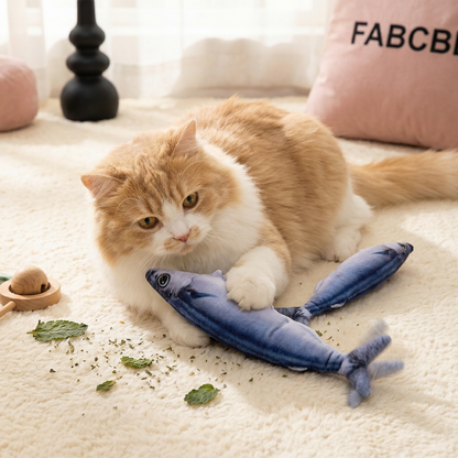 Interactive Wiggly Fish Cat Toy