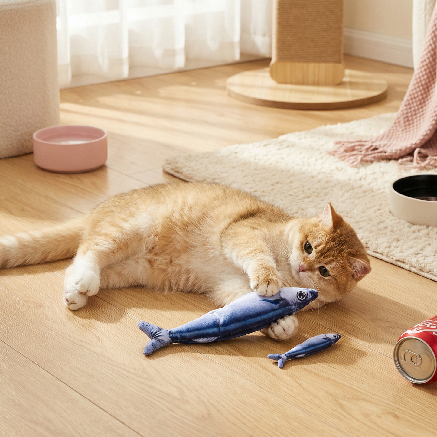 Interactive Wiggly Fish Cat Toy