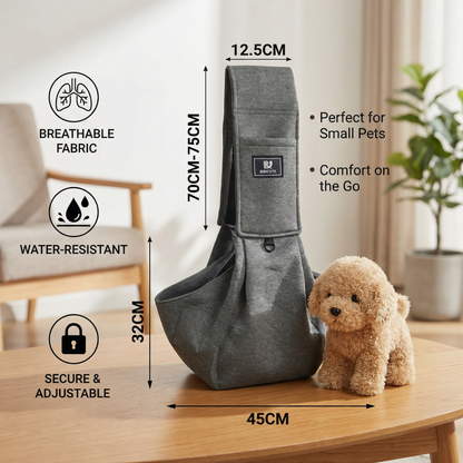Portable Dog Shoulder Backpack – Breathable, Water-Resistant & Secure