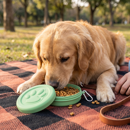 Multifunctional Pet Food Container – Portable 2-in-1 Food & Water Bowl for On-the-Go
