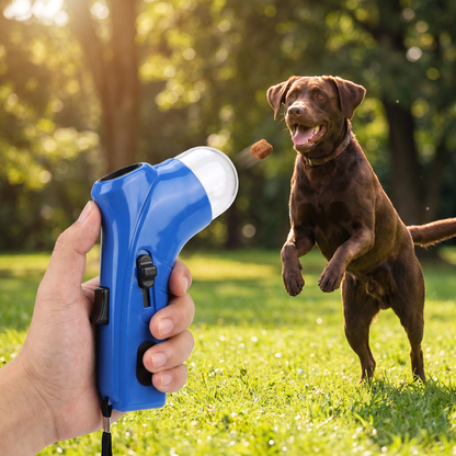 Dog Treat Launcher Gun – Interactive Training & Fun Rewards On the Go
