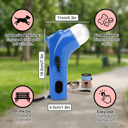 Dog Treat Launcher Gun – Interactive Training & Fun Rewards On the Go