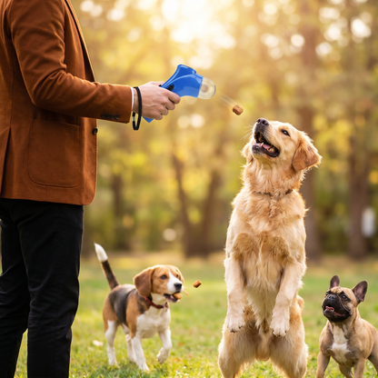 Dog Treat Launcher Gun – Interactive Training & Fun Rewards On the Go