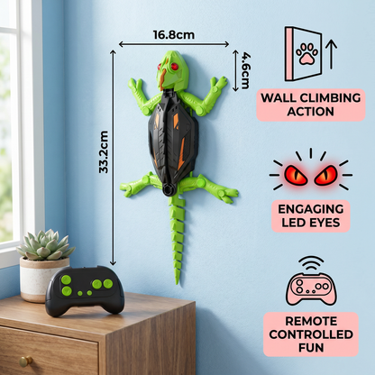 Remote Control Wall Climbing Lizard Toy for Dogs