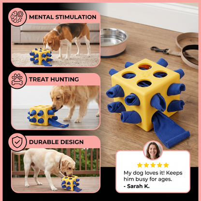Snuffle Toy for Dogs – Durable Interactive Puzzle Toy for Mental Stimulation & Treat Hunting