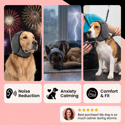 Protection Dog Ear Muffs Noise-Reducing & Anxiety-Calming Ear Cover
