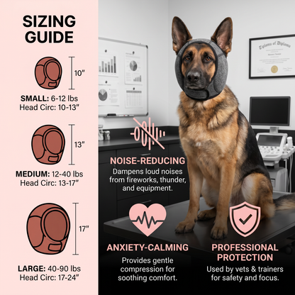Protection Dog Ear Muffs Noise-Reducing & Anxiety-Calming Ear Cover