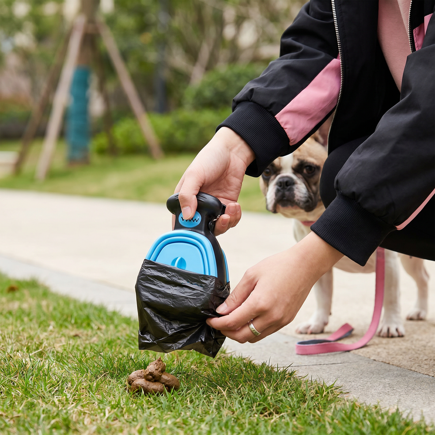 Portable Dog Poop Picker – Foldable, Hygienic & Perfect for On-the-Go