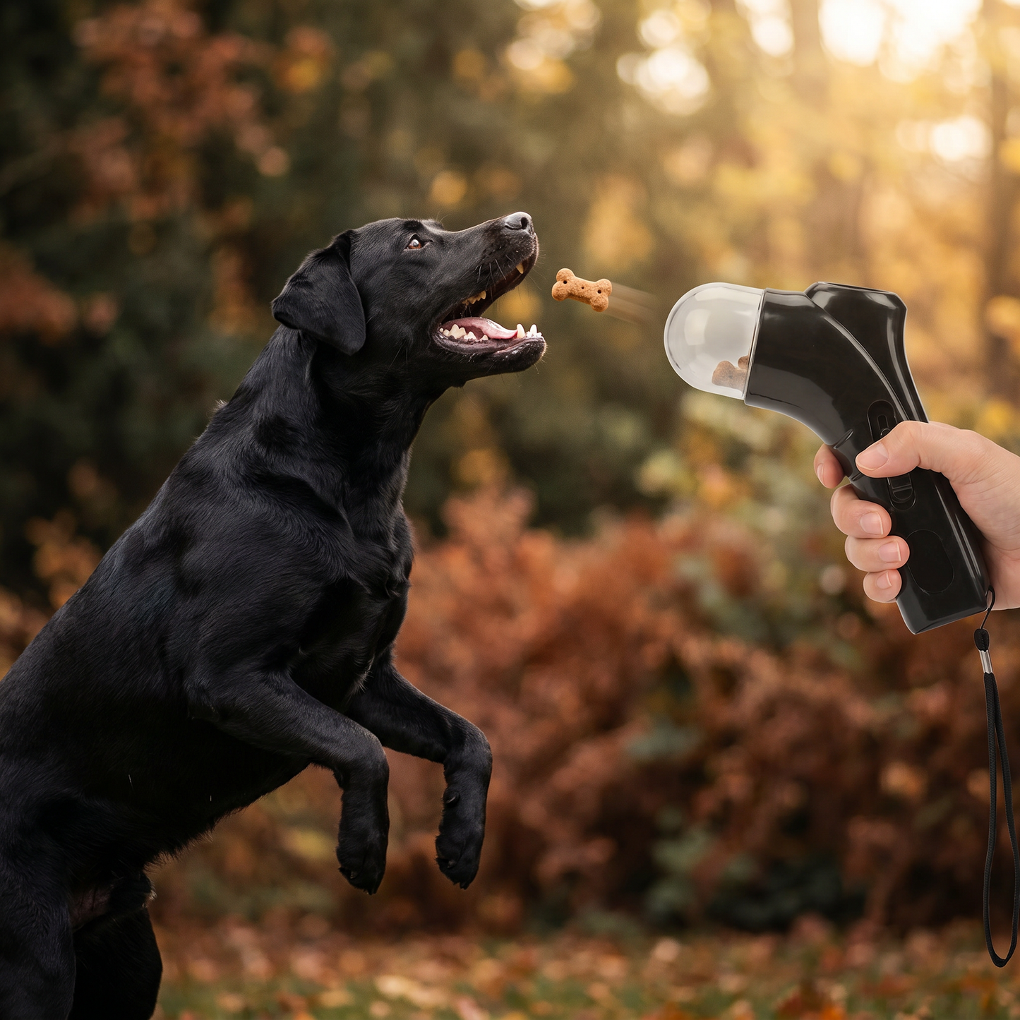 Dog Treat Launcher Gun – Interactive Training & Fun Rewards On the Go
