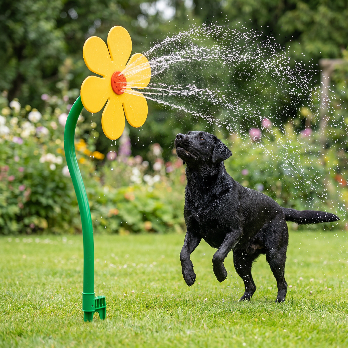Spinning Sunflower Sprinkler for Dogs