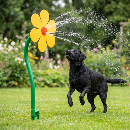 Spinning Sunflower Sprinkler for Dogs