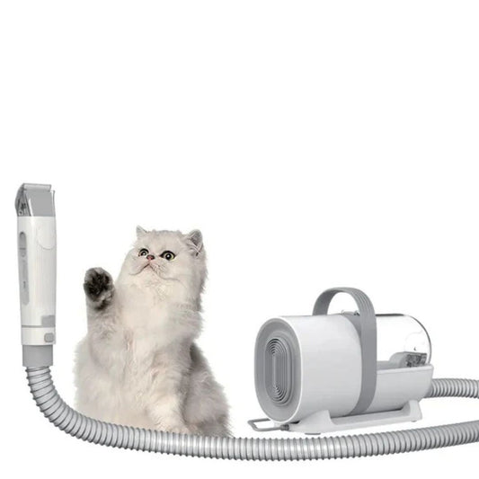 Hair Clipper for Dogs and Cats with Integrated Vacuum