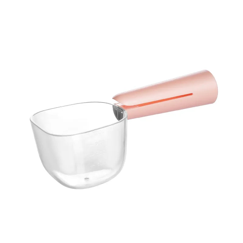 Measuring Spoon For Dry Food And Rice With Ergonomic Handle And Measuring Scale
