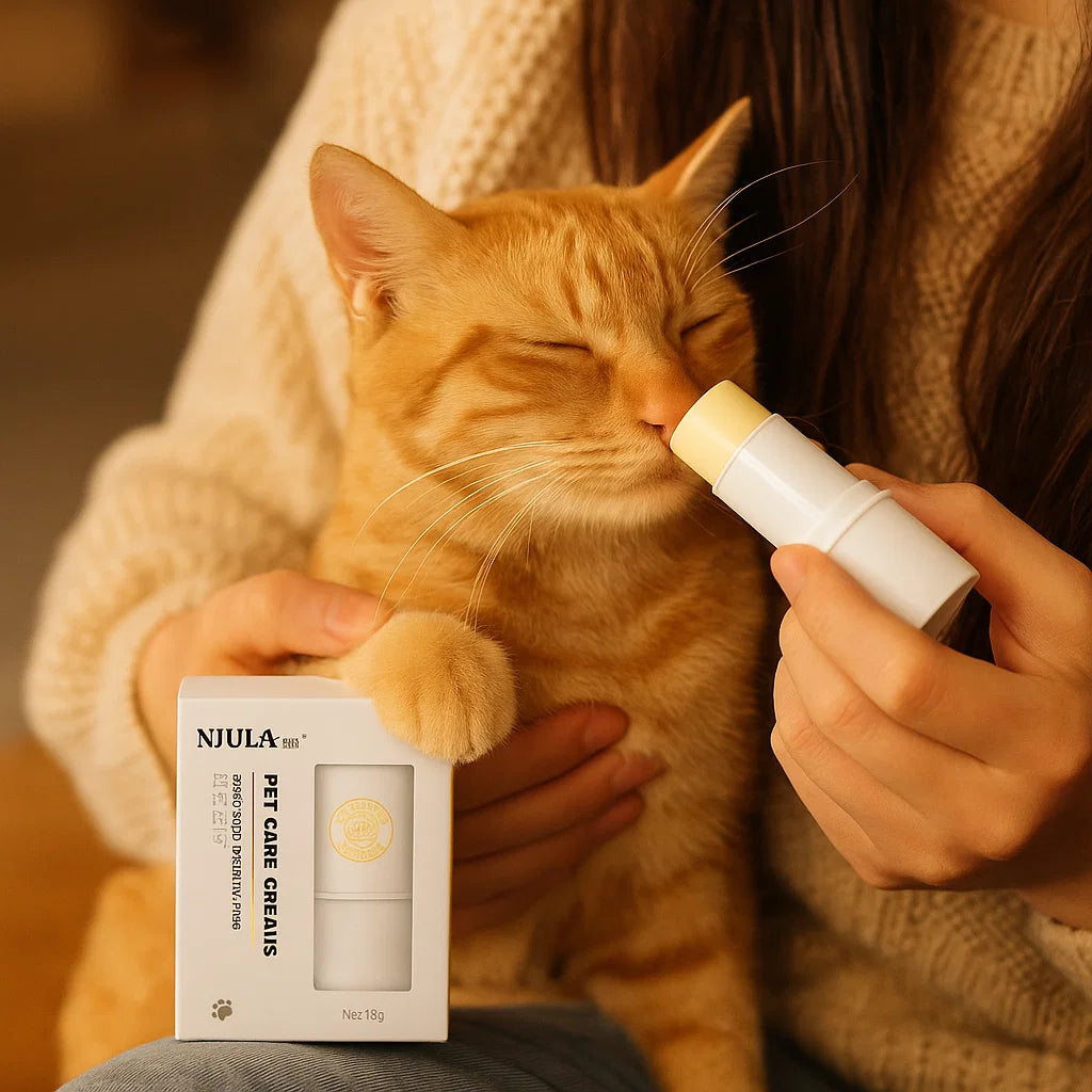 Nourishing and protective cat ointment stick for paws and nose