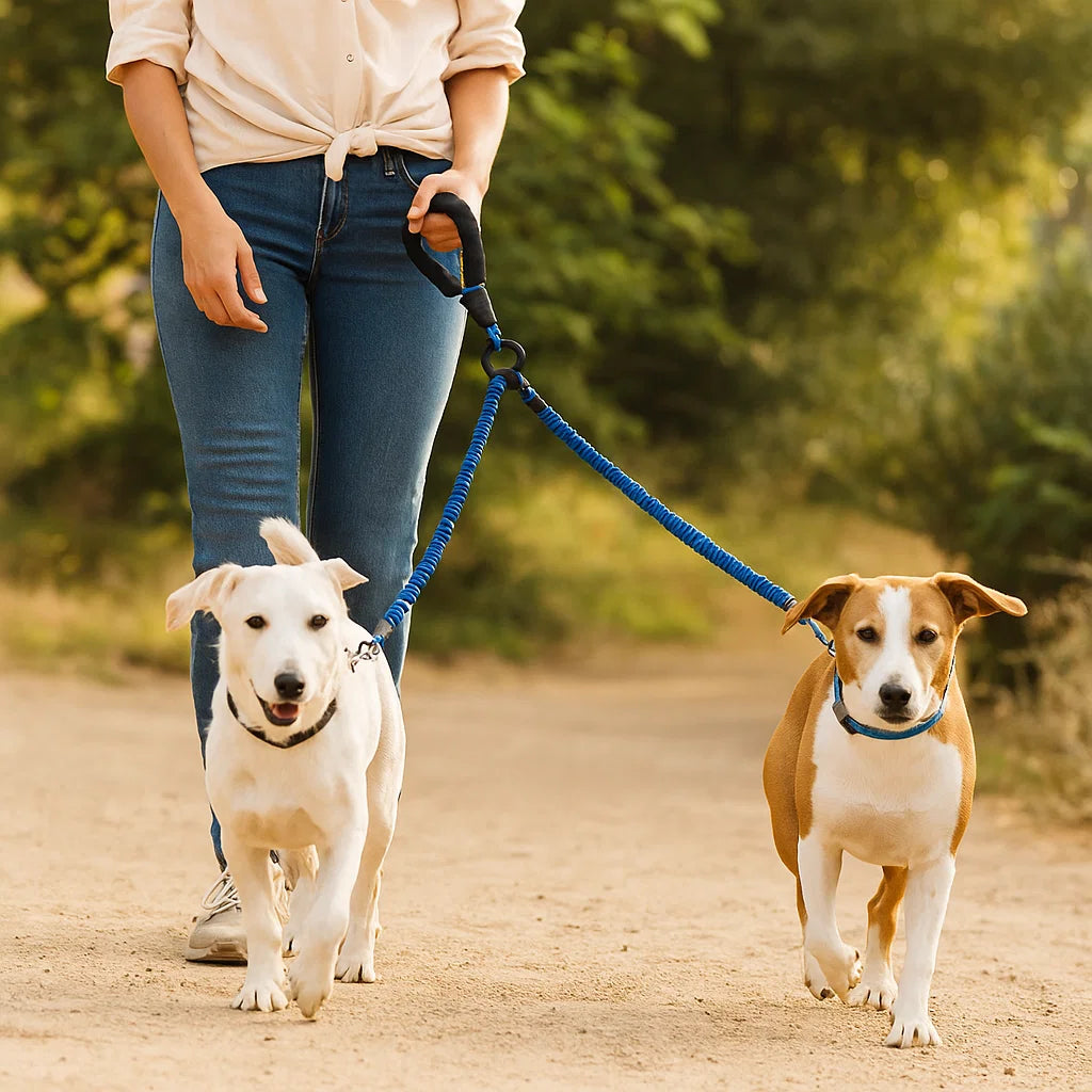 Anti-Tangle Double Dog Leash
