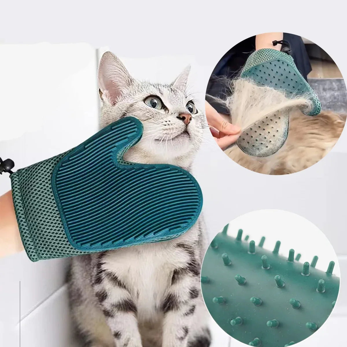2in1 Cat Glove For Grooming