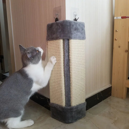 Cat Scratching Board With Soft Cover - Scratching Mat For Wall Mounting