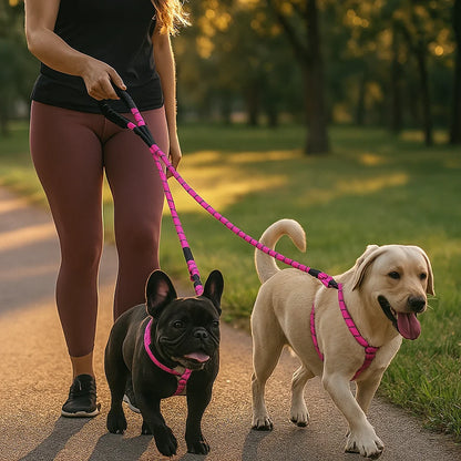 Anti-Tangle Double Dog Leash