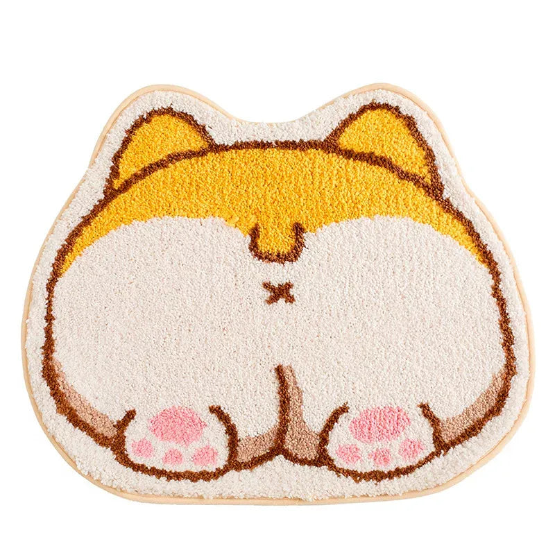Cat Bath Mat In A Fun Design - Soft Doormat For Cat Lovers
