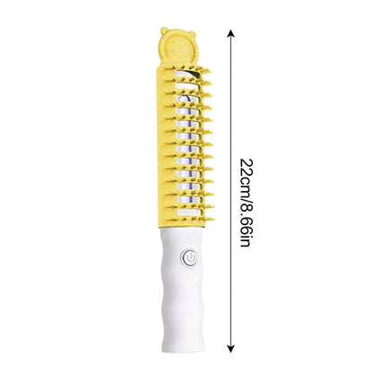 Electric Pet Brush with Heat Technology for Gentle Coat Styling