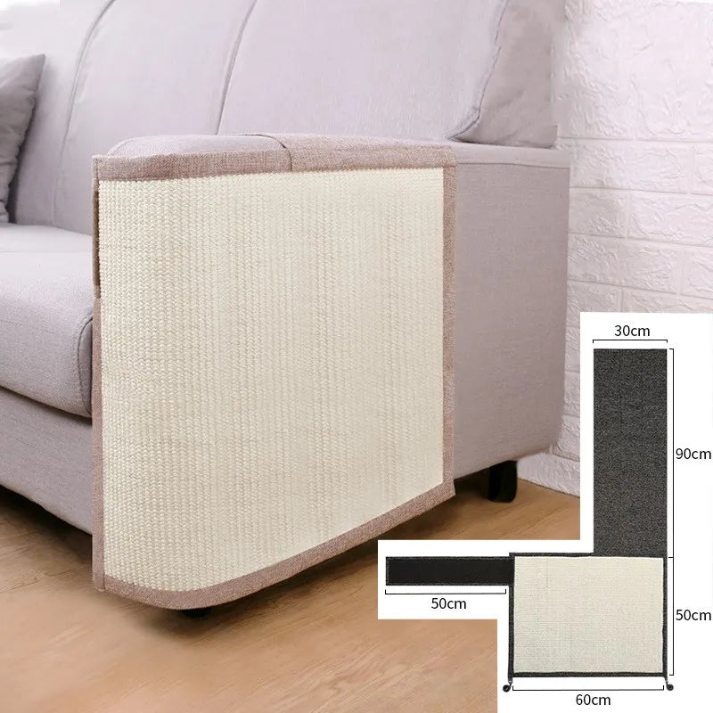Sofa Scratch Protection - Cat Scratch Mat For Armrest Furniture- Scratch Protection With Sisal