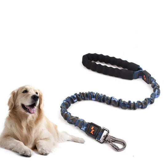 Elasticated Dog Lead With Shock Absorption - Adjustable Nylon Lead For Dogs