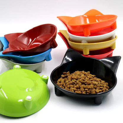 Cat Bowl In Cat Ears Design - Food Bowl For Cats And Dogs